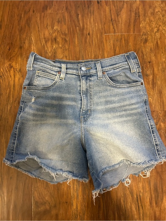 Signature by Levi Strauss Pants - Denim Cutoff Shorts Levi Strauss Frayed Hem Distressed Festival Concert Western